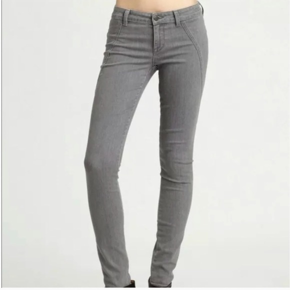 Vince Denim - Vince Grey Skinny Seamed Stretch Legging Jeans